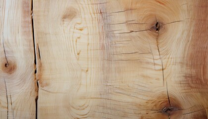 Poster - natural wood texture with light beige tones, distinctive grain patterns, and knotted details ideal for background or design projects


