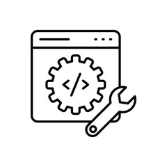 web development vector icon