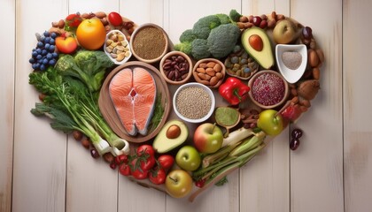 Wall Mural - vegetables on a wooden board