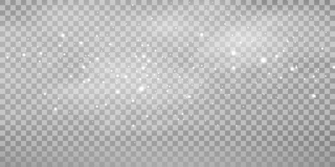 Wall Mural - light abstract glowing bokeh highlights. light bokeh effect isolated on transparent background. the 