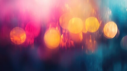 Colorful light bokeh blur background suitable for creative designs and artistic textures in various applications