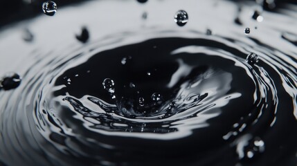 Wall Mural - rippling water surface with indistinct drops creates a serene background ideal for registration form