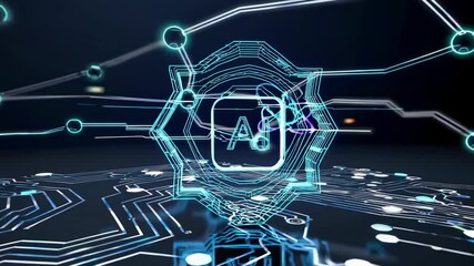 Fototapete - Exploration of artificial intelligence concepts and their integration in modern technology