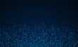 © natrot - Digital technology background. Digital data dots blue pattern pixel background