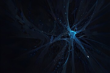 blue dark background generative ai