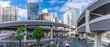 © robertharding - View of road intersection and highrise buildings in the Minato City, Roppongi, 3 Chome�?�1 District, Tokyo, Honshu, Japan