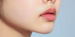 © Lila Patel - Close-up of Female Lower Face and Lips with Light Pink Lipstick