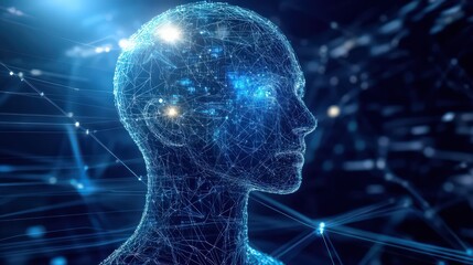 Wall Mural - engineers analyzing artificial intelligence algorithms for a factory automation project, deep in tho