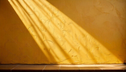 Wall Mural - abstract yellow color gradient studio background for product presentation. empty room wall and floor