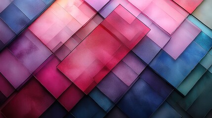 A minimalistic background with an array of overlapping rectangular shapes in various shades