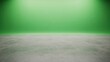 © ArtStockVault - Empty Studio with Green Screen Wall in Warehouse for Film and Photography Projects