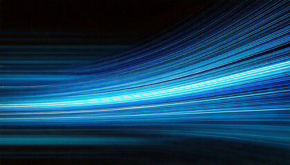 Wall Mural - Abstract blue light rays background Night starry sky. Meteor shower, abstract space background. Expressway in long delay, with car lights at night on autobahn. Vector glitter light fire flare trace.