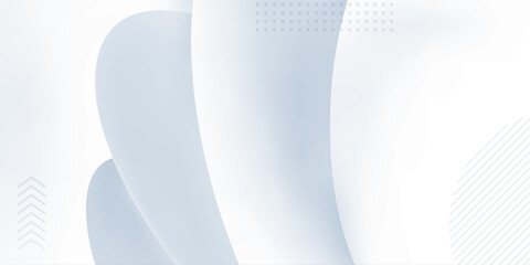 Modern White Flowing Wallpaper Background