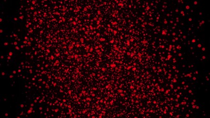 Aufkleber - red Particles zoom in Motion Background. Glitter particle on black. 4k Animated Overlay. Holiday theme. Merry Christmas and Happy New Year 2026. 