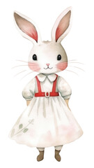 Wall Mural - PNG Rabbit nurse animal cartoon mammal.