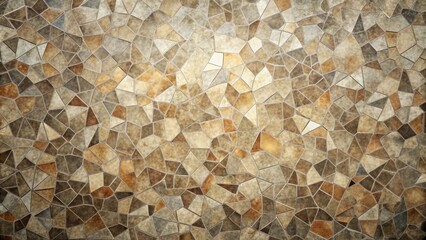 Wall Mural - Abstract Irregular Mosaic Tile Texture in Earthy Tones