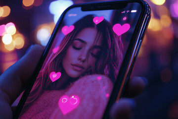 Exploring connections through matching profiles in vibrant digital romance