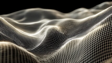 Wall Mural - A close up of a very fine mesh of lines