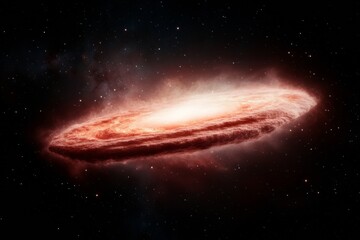 Aufkleber - Cosmic Nebula Aesthetic Swirling Galactic Cloud of Dust and Light in Space - Dynamic Visuals for Science Education and Digital Marketing in Astronomy