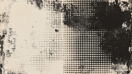 Poster - Grunge Texture with Dots Pattern - Vintage Graphic Design