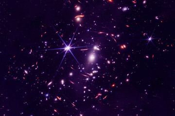 Wall Mural - distant stars in deep space. elements of this image furnished by nasa