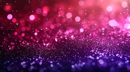Wall Mural - a mesmerizing blur of shimmering pink and purple bokeh lights, creating a dreamy and festive atmosph