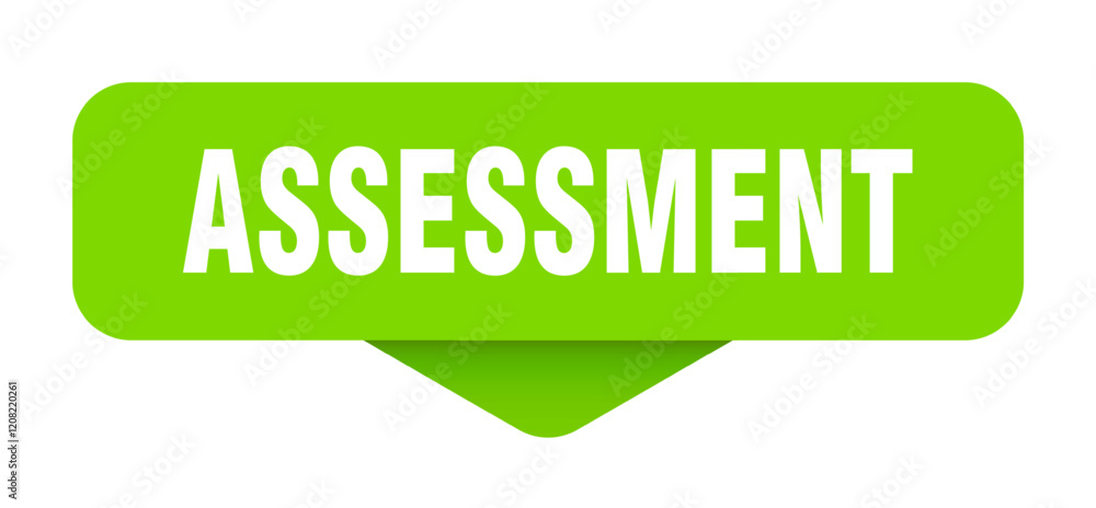 assessment sticker. assessment sign on transparent background Stock ...