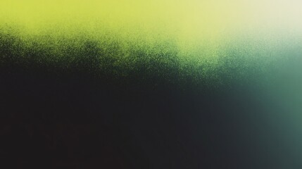 Wall Mural - a vibrant gradient blending yellow and green into deep black, creating a striking abstract backgroun