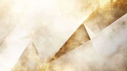Wall Mural - abstract golden and white background with geometric shapes and textures.