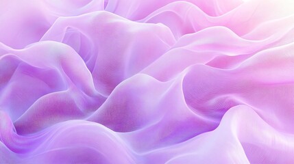 Wall Mural - delicate, flowing fabric in soft lavender and pastel hues creates a dreamy ambiance.