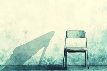 Wall Mural - The Empty Chair, Depersonalization/Derealization Disorder