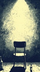 Wall Mural - The Empty Chair, Depersonalization/Derealization Disorder