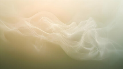 Wall Mural - mist particles shimmering in motion against a pastel beige and olive background, brightly lit for ma