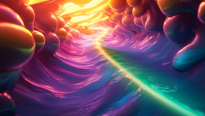 Wall Mural - radiant rainbow