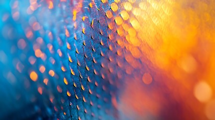 Leinwandbilder - Multicolored abstract pattern with bright highlights in macro photography : Generative AI