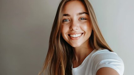 Wall Mural - The Smiling Woman Portrait