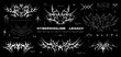 © SergeyBitos - Cybersigilism legacy, Neo tribal patterns in different styles. Gothic tattoo, 3D digital art. Сybersigilism in a rethought understanding, different styles - 3d, silhouette, flat. Neo tribal. Vector