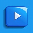 © Olena - Vibrant Blue Play Button Icon: Multimedia Symbol for Video and Music Players