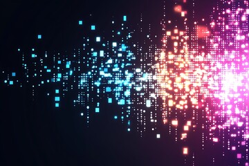 abstract glowing digital design