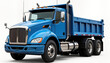 © Maryna - Modern blue truck tractor on transparent background. Clean design heavy vehicle. Versatile transport vehicle. Ideal for delivery transportation of cargo. Modern trucking industry illustration.