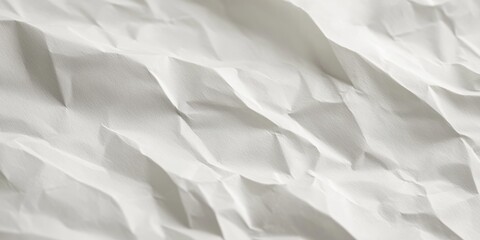 Wall Mural - abstract texture of crumpled white paper. soft, light grayscale tones create a delicate and elegant 