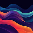 © Cedric - Faszinierende Lichtwellen in kräftigen Farben vor dunklem Hintergrund