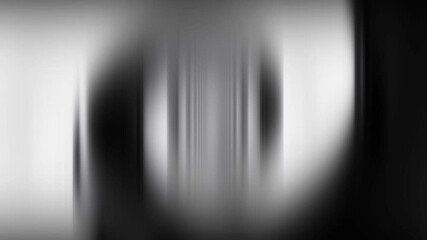 Poster - black and white animated blurred lines, abstract background animation, 4k seamless loop
