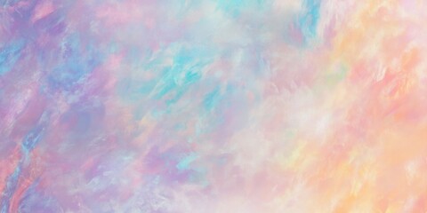 Wall Mural - pastel dream: a dreamy, abstract image in soft pinks, blues, and oranges.