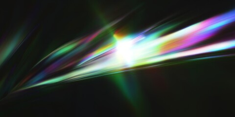 Wall Mural - abstract light streaks in vibrant iridescent colors. dynamic, energetic, and visually captivating.