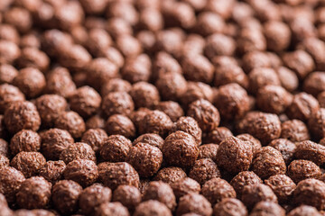 Canvas Print - Breakfast cereal chocolate balls.