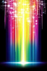 Wall Mural - vibrant vertical gradient with sparkles and faded colors creating a tranquil atmosphere in abstract 