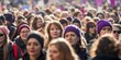 © Marko - Women rallying for equality in a vibrant urban setting