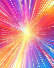 Wall Mural - a vibrant gradient background with fireworks colors.featuring bright reds, blues, and yellows.convey