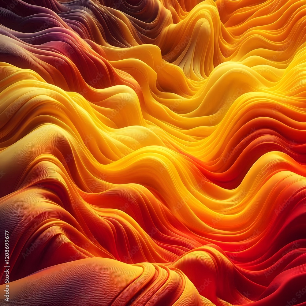 Flame Gold Motion: Premium Silk Pattern with Dynamic Fire Effects and ...